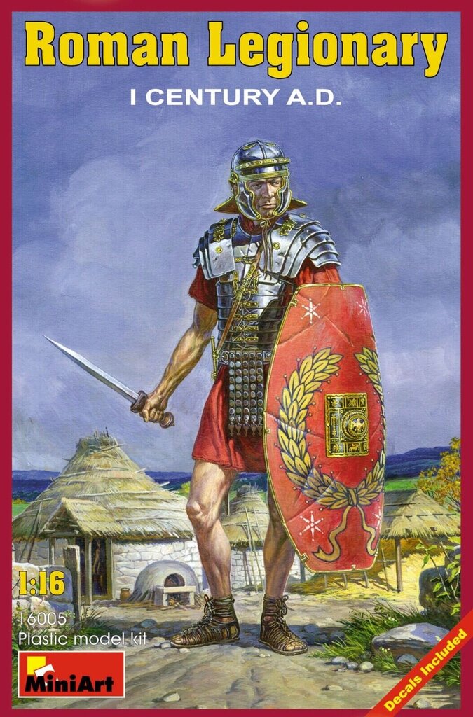 Liimitav mudel MiniArt 16005 Roman Legionary. I century A. D. 1/16 цена и информация | Liimitavad mudelid | kaup24.ee