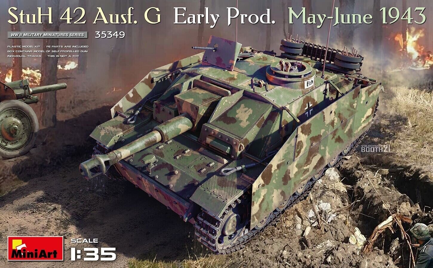 Liimitav mudel MiniArt 35349 StuH 42 Ausf. G Early Prod (May-June 1943) 1/35 цена и информация | Liimitavad mudelid | kaup24.ee