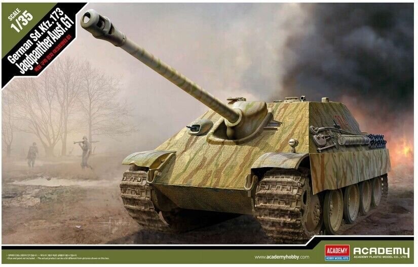 Liimitav mudel Academy 13539 German Jagdpanther G1 Sd.kfz.173 1/35 цена и информация | Liimitavad mudelid | kaup24.ee