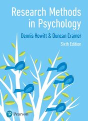 Research Methods in Psychology 6th edition hind ja info | Ühiskonnateemalised raamatud | kaup24.ee
