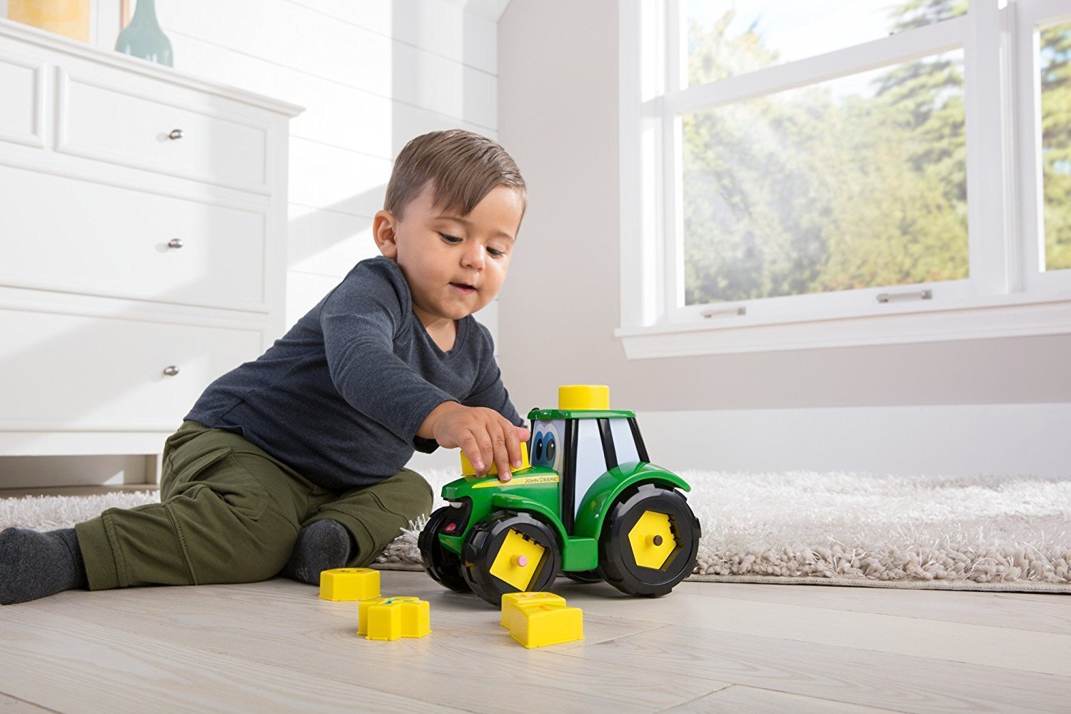 JOHN DEERE traktor Learn & Play Johnny, 46654 цена и информация | Imikute mänguasjad | kaup24.ee