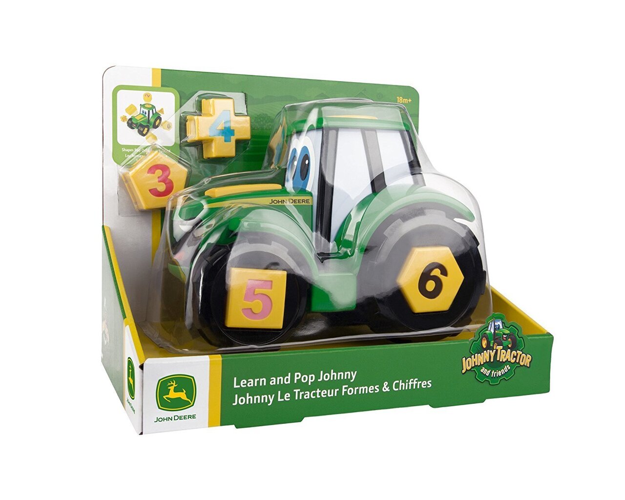 JOHN DEERE traktor Learn & Play Johnny, 46654 hind ja info | Imikute mänguasjad | kaup24.ee