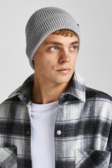 Talvemütsid JACK & JONES 12193386LGREYMELANGE цена и информация | Мужские шарфы, шапки, перчатки | kaup24.ee