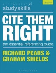 Cite Them Right: The Essential Referencing Guide 12th edition цена и информация | Книги по социальным наукам | kaup24.ee