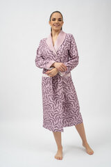 Belmanetti pikk bambuskiust hommikumantel "Lausanne Mauve Ornament Print" hind ja info | Naiste hommikumantlid | kaup24.ee