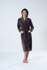 Belmanetti kahekordne bambuskiust hommikumantel "Shanon Grey Velour" hind ja info | Naiste hommikumantlid | kaup24.ee