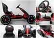 Laste pedaalidega kart ABARTH G6, must цена и информация | Laste elektriautod | kaup24.ee