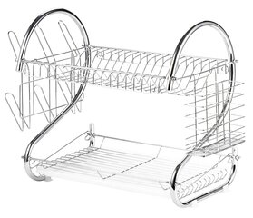 Двухуровневая сушилка для посуды  цена и информация | Столовые и кухонные приборы | kaup24.ee