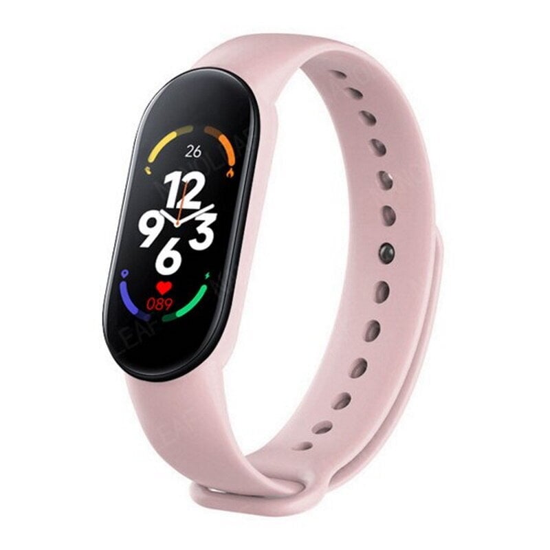 iWear SM7 nutikas käevõru 0,96-tolline TFT - Fitness Tracker IP67 koos pulsi ja vererõhuga / sotsiaalne / uneroosa hind ja info | Nutikellad (smartwatch) | kaup24.ee