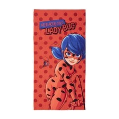 Rannarätik Lady bug punane (70 x 140 cm) hind ja info | Rätikud, saunalinad | kaup24.ee
