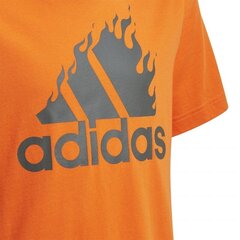 Poiste spordisärk Adidas Jb Bos Graphic, oranž GD9259 hind ja info | Poiste särgid | kaup24.ee
