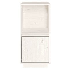 vidaXL puhvetkapp, valge, 38 x 35 x 80 cm, toekas männipuit hind ja info | Elutoa väikesed kapid | kaup24.ee
