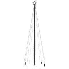 vidaXL jõulupuu vaiaga, värvilised 310 LEDi, 300 cm цена и информация | Рождественские украшения | kaup24.ee