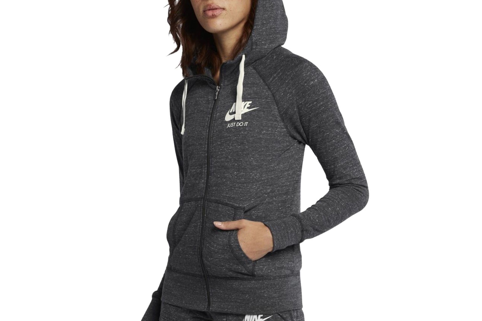 Naiste pusa Nike Nike NSW Gym VNTG Hoodie FZ, hall hind ja info | Naiste pusad | kaup24.ee