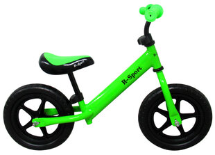 Балансировочный велосипед R7, 12', зеленый цена и информация | Балансировочные велосипеды | kaup24.ee