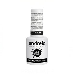 Лак для ногтей Andreia Gel Polish Base Top Coat 2 в 1 (10,5 мл) цена и информация | Лаки для ногтей, укрепители для ногтей | kaup24.ee