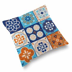 Täidisega padi Versa mosaiik oranž polüester (15 x 45 x 45 cm) цена и информация | Декоративные подушки и наволочки | kaup24.ee