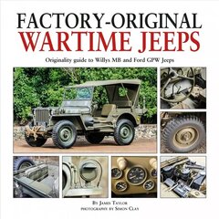 Factory-Original Wartime Jeeps: Originality Guide covering wartime Willys MB and Ford GPW Jeeps цена и информация | Путеводители, путешествия | kaup24.ee