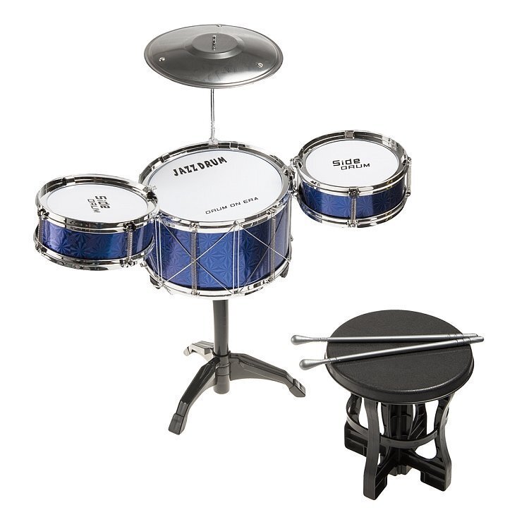 3 trummi komplekt koos istmega, Smiki My first drum set цена и информация | Arendavad mänguasjad | kaup24.ee