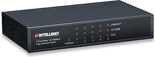 Etherneti lüliti Intellinet 5x 10 / 100Mbps RJ45 metallkorpus hind ja info | Lülitid (Switch) | kaup24.ee