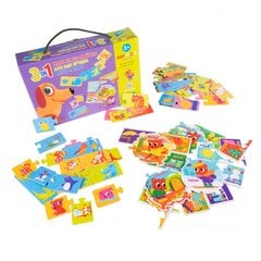 Puslekomplekt Baby Puzzle Maxi „Tunne maailma“ 3in1 hind ja info | Imikute mänguasjad | kaup24.ee