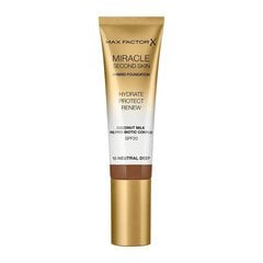 Увлажняющая основа Max Factor Miracle Second Skin Hybrid Foundation SPF20 012 Natural Deep, 30мл цена и информация | Пудры, базы под макияж | kaup24.ee