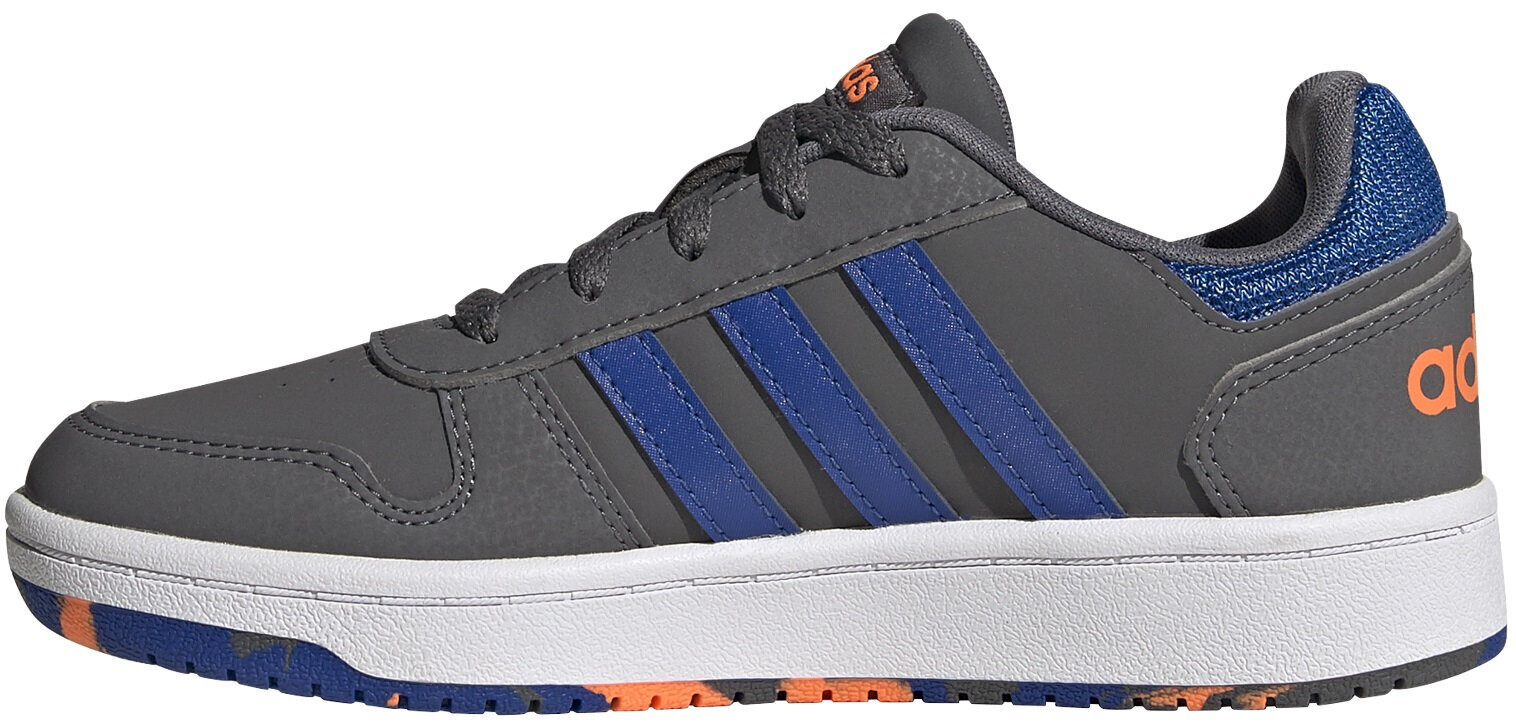 Spordijalatsid poistele Adidas Hoops 2.0 K, hall цена и информация | Laste spordijalatsid | kaup24.ee