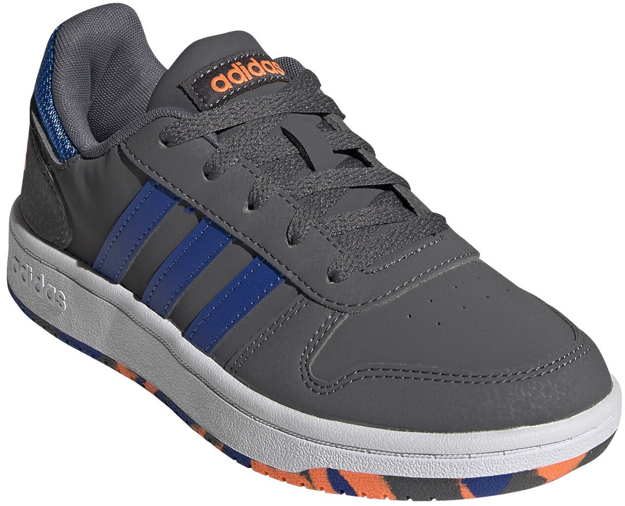 Spordijalatsid poistele Adidas Hoops 2.0 K, hall цена и информация | Laste spordijalatsid | kaup24.ee