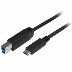 USB C - USB B Kaabel Startech USB315CB 2 m Must hind ja info | Mobiiltelefonide kaablid | kaup24.ee