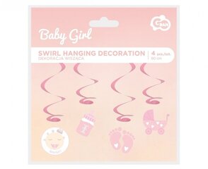 Riputatav dekoratsioon Baby Girl, 4 tk x 60 cm QT-DWBG hind ja info | Peokaunistused | kaup24.ee