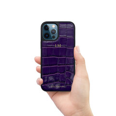 ZILLIONAIRE iPhone 12 Pro Max (6,7″) Croco Nahast Ümbris – Lilla цена и информация | Чехлы для телефонов | kaup24.ee