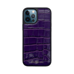 ZILLIONAIRE iPhone 12 Pro Max (6,7″) Croco Nahast Ümbris – Lilla цена и информация | Чехлы для телефонов | kaup24.ee