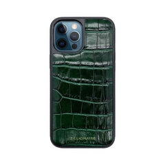 ZILLIONAIRE iPhone 12 Pro Max (6,7″) Croco Nahast Ümbris – Roheline цена и информация | Чехлы для телефонов | kaup24.ee