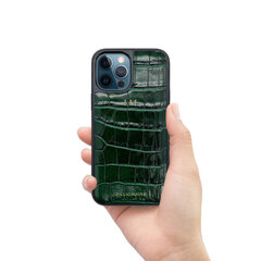 ZILLIONAIRE iPhone 12 Pro Max (6,7″) Croco Nahast Ümbris – Roheline hind ja info | Telefoni kaaned, ümbrised | kaup24.ee