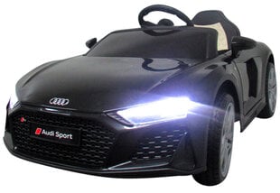 Elektriauto AUDI R8 SPORT, puldiga, Must hind ja info | Laste elektriautod | kaup24.ee