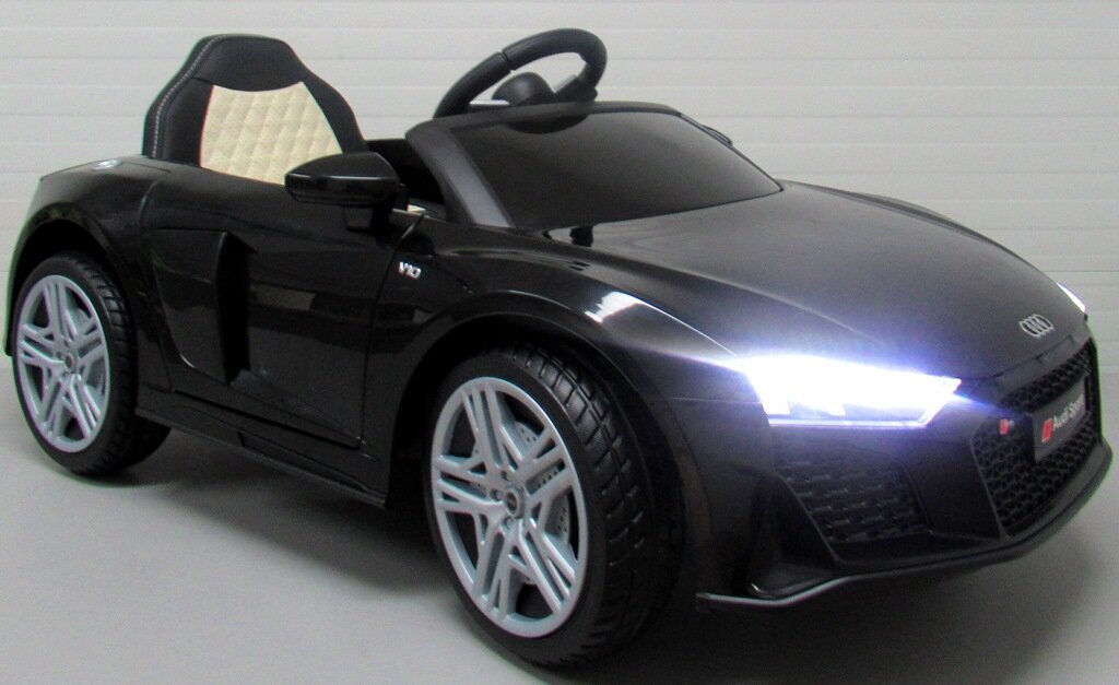 Elektriauto AUDI R8 SPORT, puldiga, Must hind ja info | Laste elektriautod | kaup24.ee