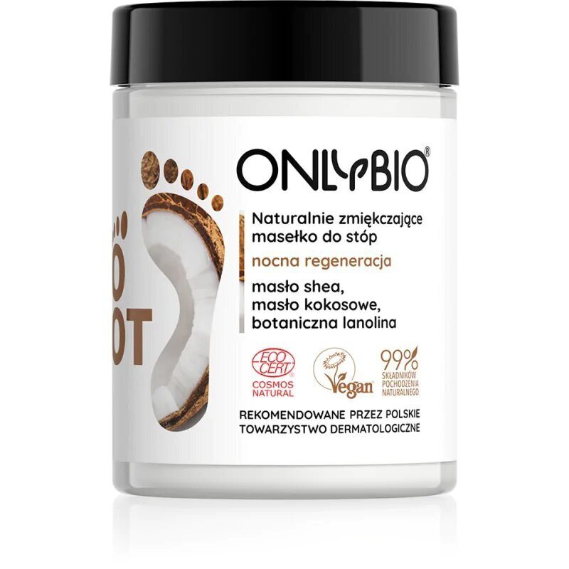 Pehmendav jalavõi Onlybio Foot, 90ml цена и информация | Kehakreemid, kehaspreid | kaup24.ee