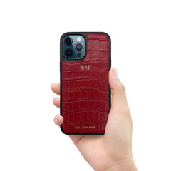ZILLIONAIRE iPhone 12/12 Pro (6,1”) Croco Matte Nahast Ümbris – Punane цена и информация | Чехлы для телефонов | kaup24.ee