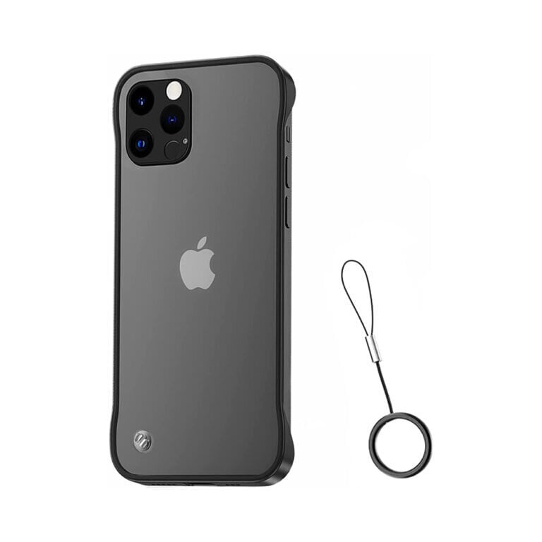 iPhone 12 Pro Max (6,7″) raamita läbipaistev ümbris – Must цена и информация | Telefoni kaaned, ümbrised | kaup24.ee