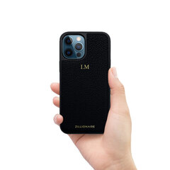 ZILLIONAIRE iPhone 12 Pro Max (6,7″) Pebbled Nahast Ümbris – Must hind ja info | Telefoni kaaned, ümbrised | kaup24.ee