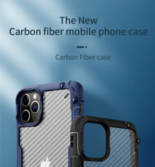 iPhone 12 Pro Max (6,7″) Carbon Shockproof ümbris randmerihmaga – Roheline hind ja info | Telefoni kaaned, ümbrised | kaup24.ee