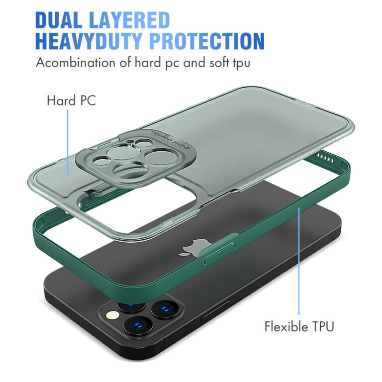 iPhone 12 Pro (6,1″) Shield kaitseümbris – Roheline hind ja info | Telefoni kaaned, ümbrised | kaup24.ee