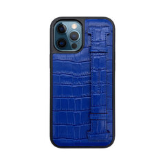 ZILLIONAIRE iPhone 12/12 Pro (6,1”) Croco Finger Nahast Ümbris – Sinine hind ja info | Telefoni kaaned, ümbrised | kaup24.ee