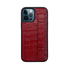ZILLIONAIRE iPhone 12/12 Pro (6,1”) Croco Finger Nahast Ümbris – Punane hind ja info | Telefoni kaaned, ümbrised | kaup24.ee