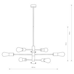 Подвесной светильник Nowodvorski ROTOR 7937 цена и информация | Люстры | kaup24.ee