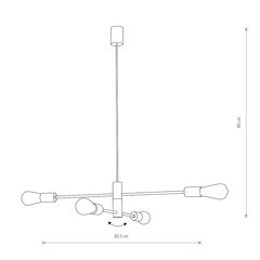 Rippvalgusti Nowodvorski ROTOR 7935 hind ja info | Rippvalgustid | kaup24.ee