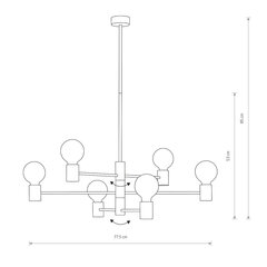 Подвесной светильник Nowodvorski RADIUS 7932 цена и информация | Люстры | kaup24.ee