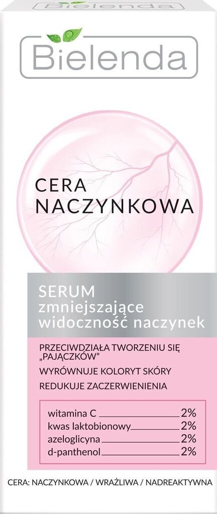 Seerum Bielenda Couperose Skin Serum Reducing the Visibility of Capillaries, 30ml hind ja info | Näoõlid, seerumid | kaup24.ee