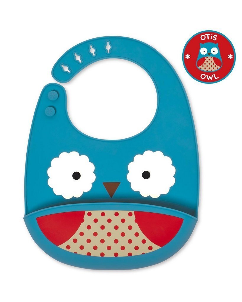 SKIP HOP silikoon pudipõll Zoo Fold & Go Owl 232200 hind ja info | Pudipõlled | kaup24.ee