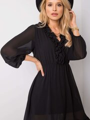 OH BELLA Must naiste kleit. hind ja info | Kleidid | kaup24.ee